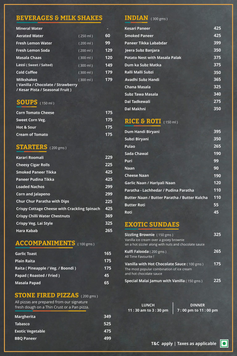 Limited Menu 1944 The Hocco Kitchen